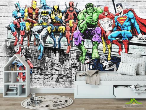 выбрать Фотообои Супергерои Фотообои в детскую на стену
