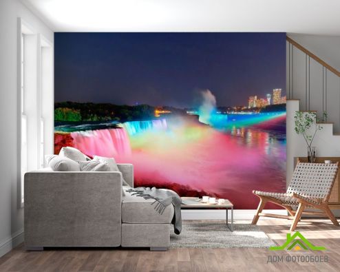 выбрать Фотообои Разноцветный водопад Фотообои Современный город на стену