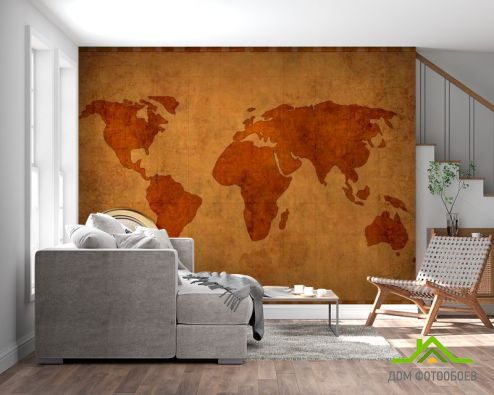 выбрать Фотообои Компас и карта мира Фотообои Винтажный Компас на стену