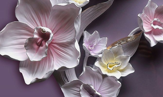 Фотообои Фарфоровые цветы