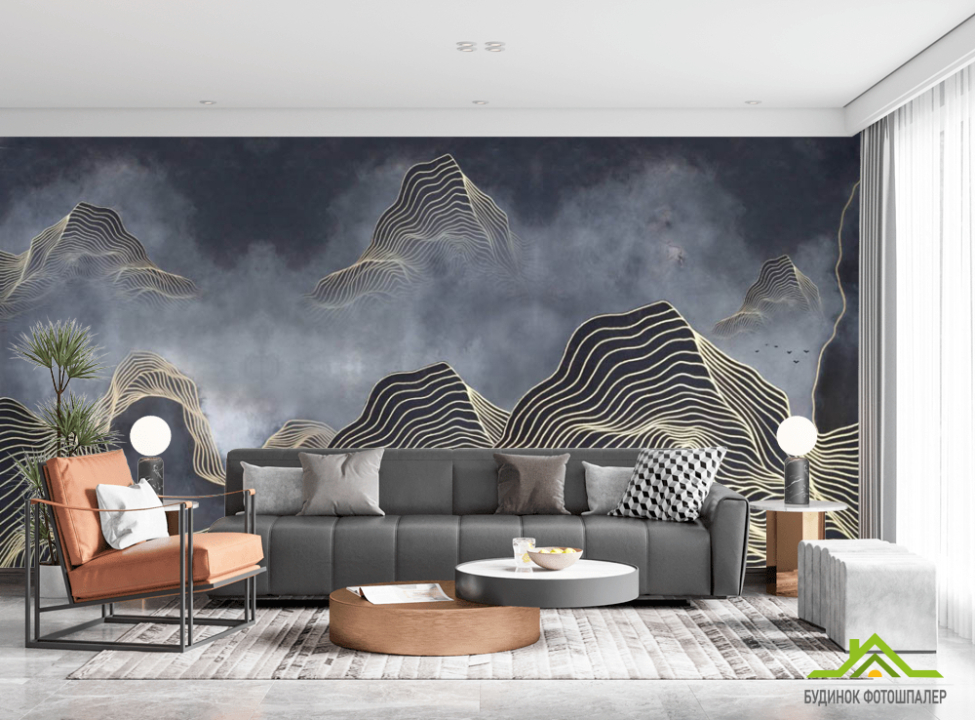 выбрать Фотошпалери абстрактні гори Каталог фотошпалер на стіну