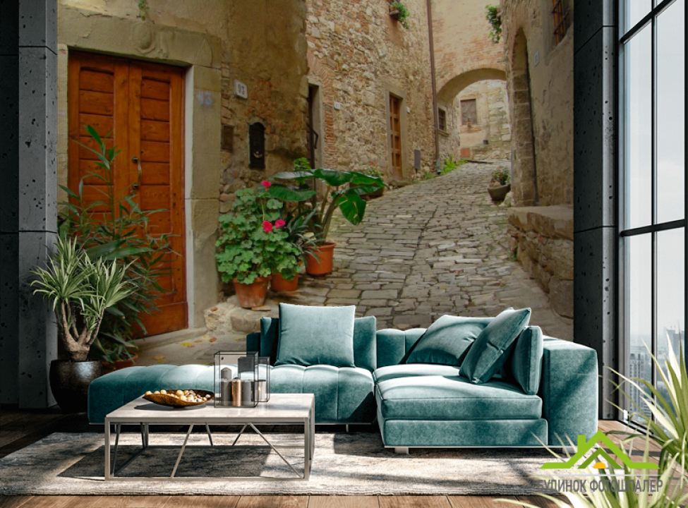 выбрать Фотошпалери Вуличка з аркою Каталог фотошпалер на стіну