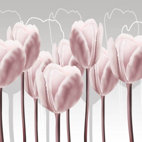 выбрать Фотообои тюльпаны Розовые фотообои на стену