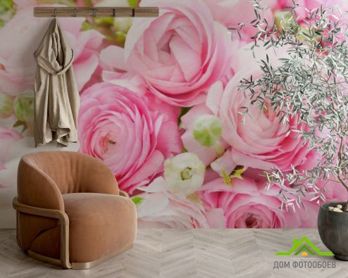 выбрать Фотообои Букет розовых пионов Фотообои Фотообои Цветы: фото, горизонталная, горизонтальная  на стену