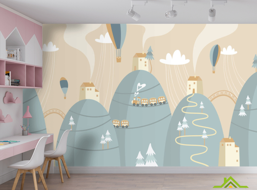 выбрать Фотообои Детские домики Фотообои Little kids на стену