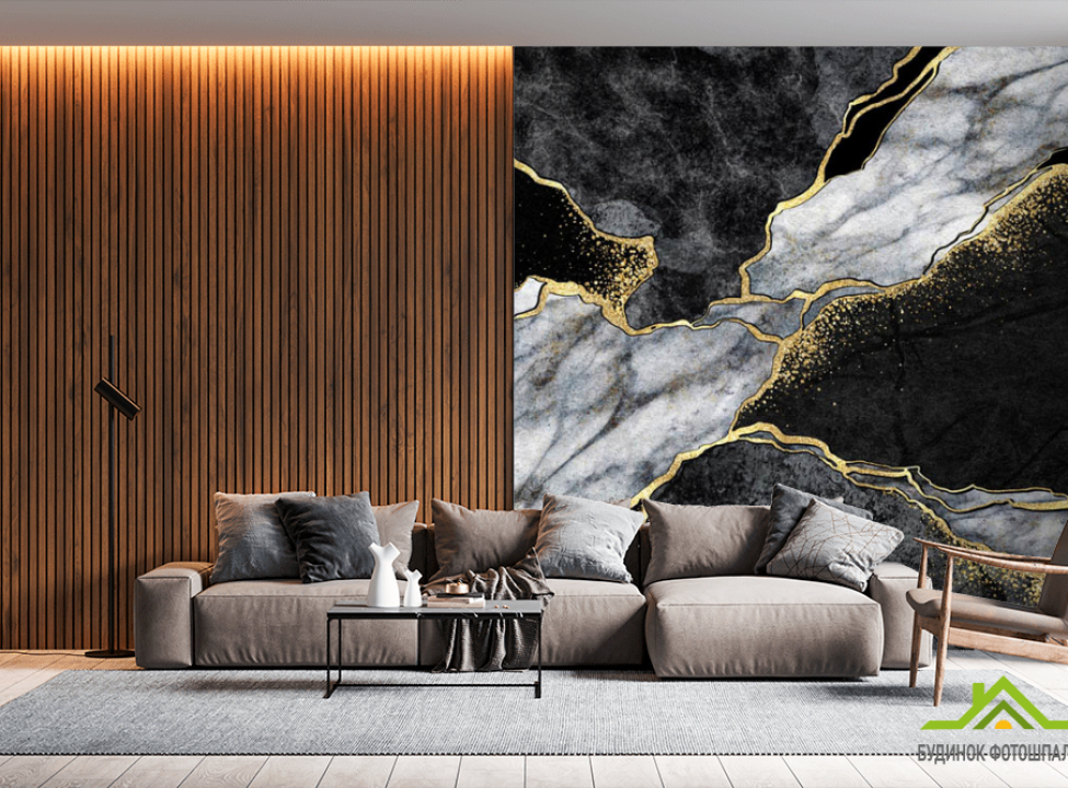 выбрать Фотообои Чёрный мраморный fluid art Каталог фотообоев на стену