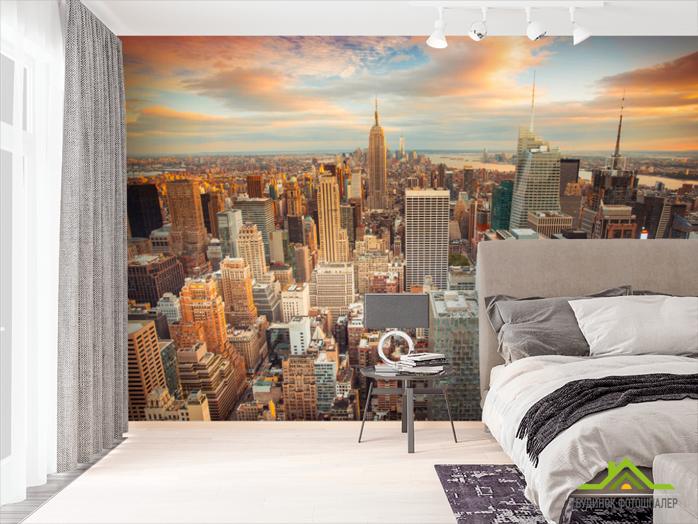 Фотообои Нью Йорк в закате