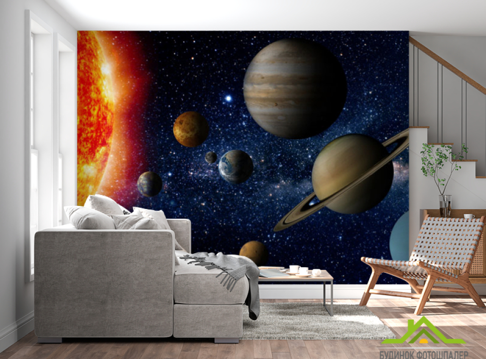 выбрать Фотошпалери Планети в космосі Каталог фотошпалер на стіну