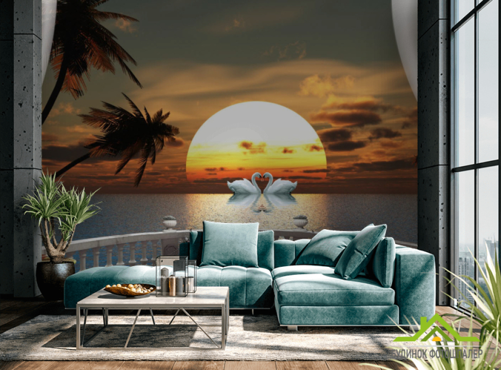 выбрать Фотообои Закат за окном Каталог фотообоев на стену