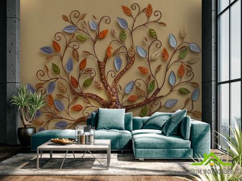 выбрать Фотошпалери Бурштинове дерево Фотошпалери, колір: «» на стіну