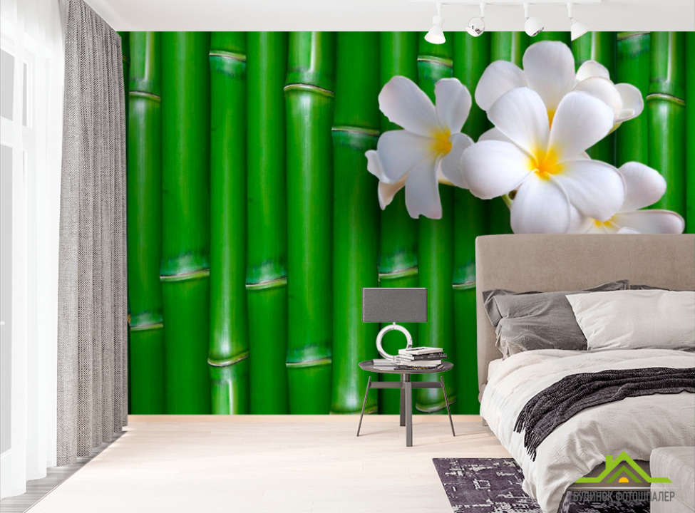 выбрать Фотообои Бамбук и цветы  на стену