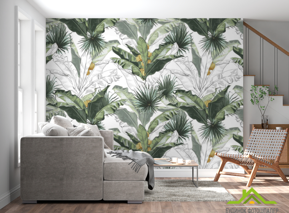 выбрать Фотошпалери бананове листя Каталог фотошпалер на стіну