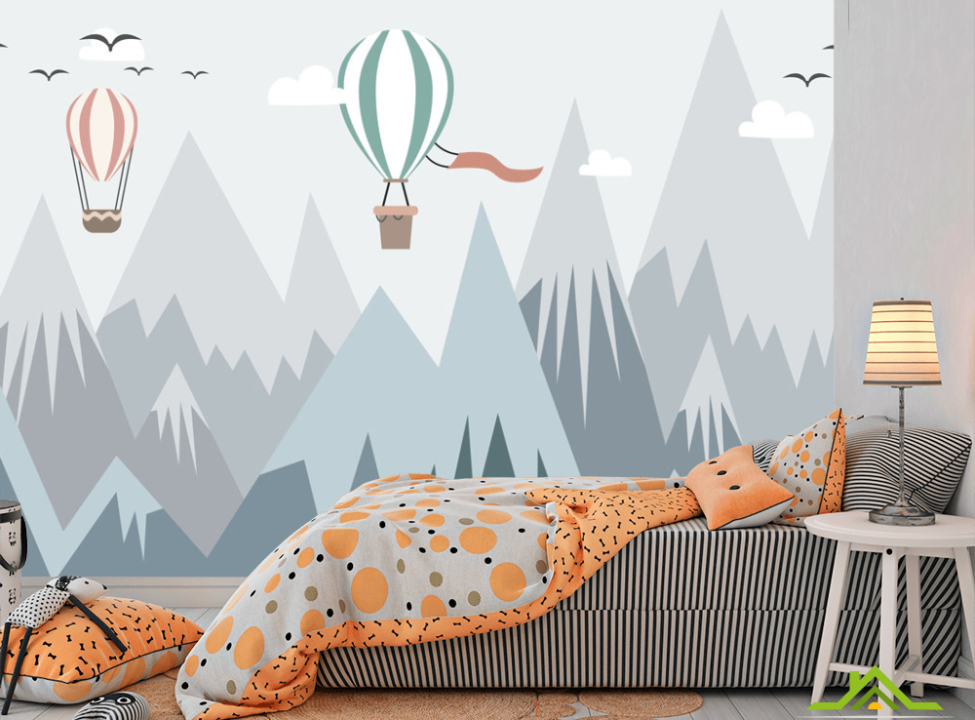 выбрать Фотообои Синие горы и шары Каталог фотообоев на стену