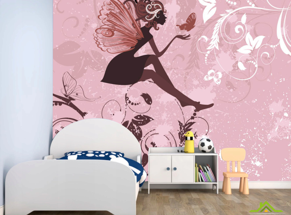 выбрать Фотошпалери Фея на рожевому тлі Каталог фотошпалер на стіну