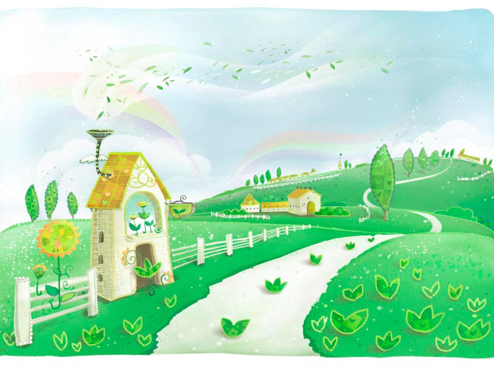 выбрать Фотообои Сказочная ферма Фотообои Иллюстрации на стену