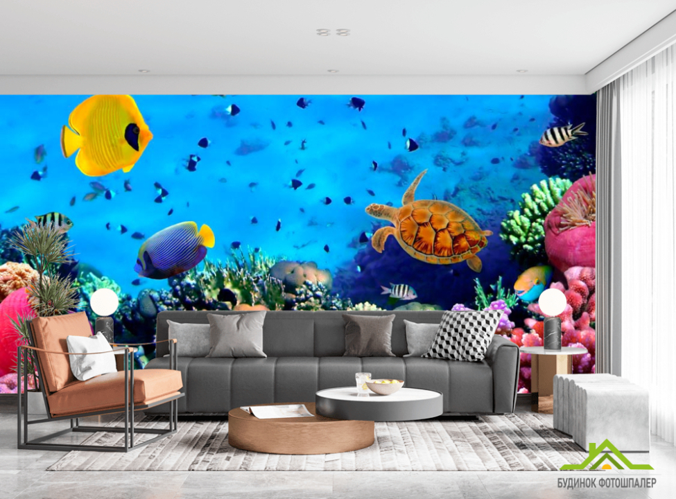 выбрать Фотошпалери Разнообрзие риб Каталог фотошпалер на стіну