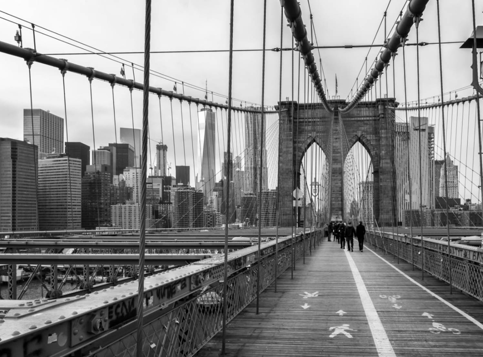 выбрать Фотошпалери чб Бруклінський міст Каталог фотошпалер на стіну