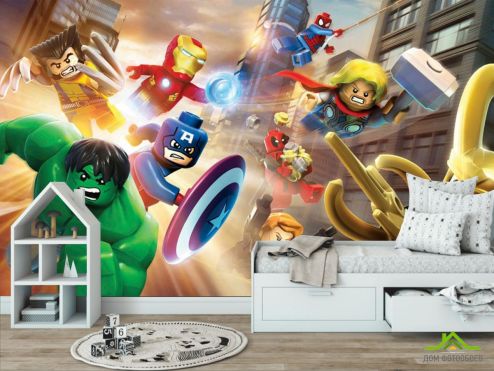выбрать Фотообои Лего герои Фотообои в детскую на стену
