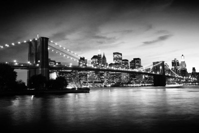 Фотообои Мост, ночь