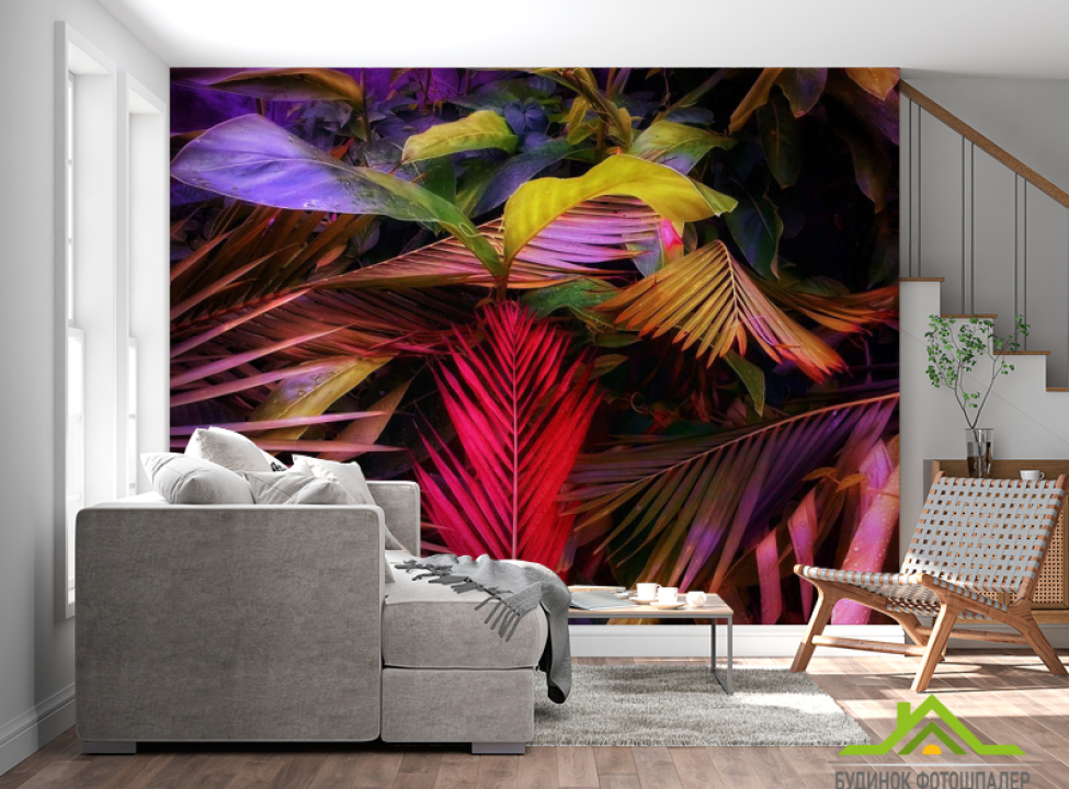 выбрать Фотообои Яркие листья Каталог фотообоев на стену