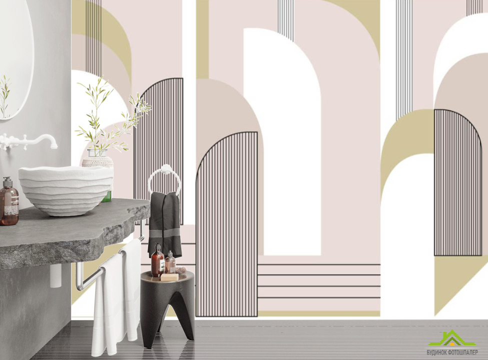 выбрать Фотошпалери геометрія в бежевих відтінках Каталог фотошпалер на стіну