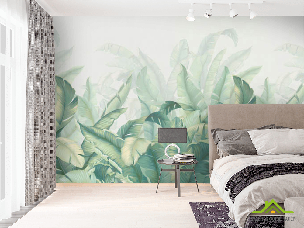 Фотошпалери бананове листя
