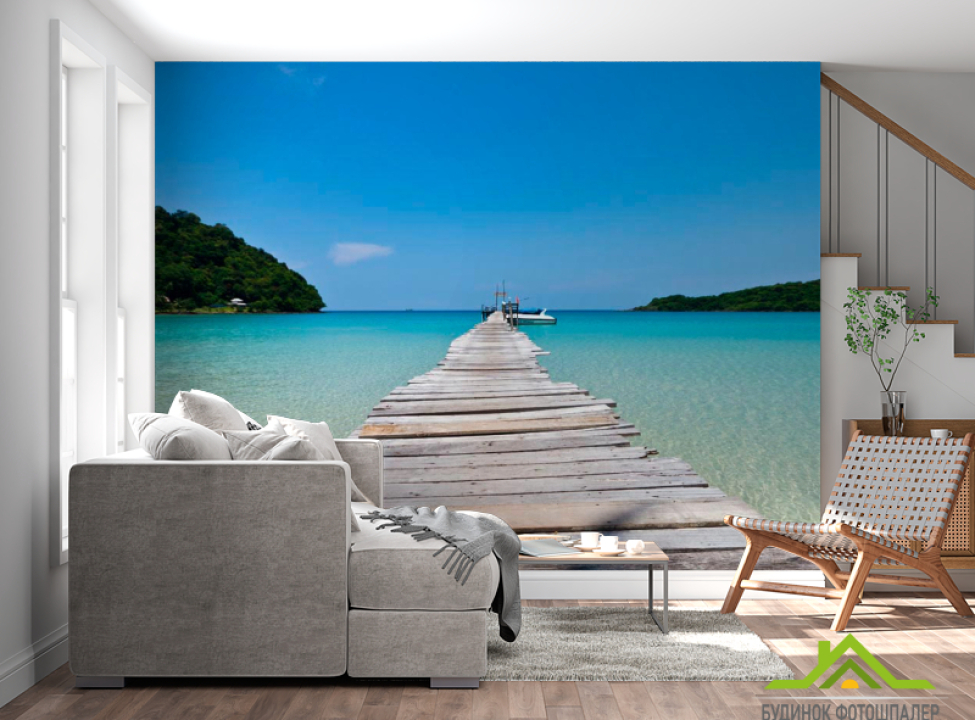 выбрать Фотошпалери Довгий причал Каталог фотошпалер на стіну