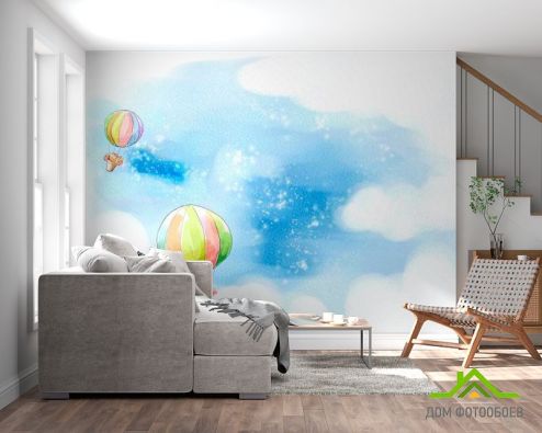 выбрать Фотообои Воздушные шары Фотообои Фотообои Иллюстрации: горизонталная, горизонтальная ориентация на стену