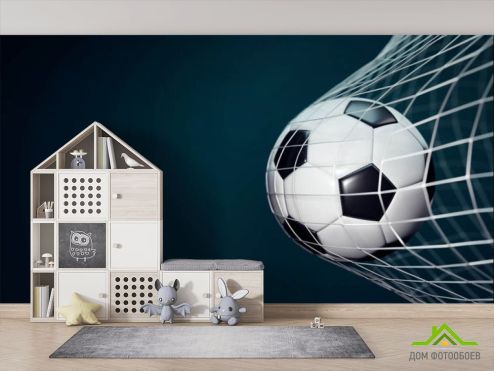 выбрать Фотообои Мяч в воротах Фотообои футбол на стену