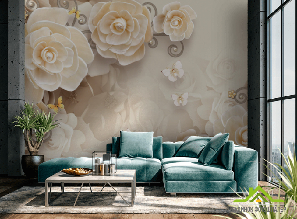 выбрать Фотошпалери Квіти з кераміки Каталог фотошпалер на стіну