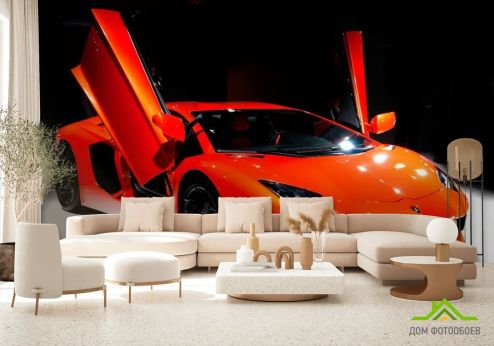 выбрать Фотообои Lamborghini Aventador F643 Красные фотообои на стену