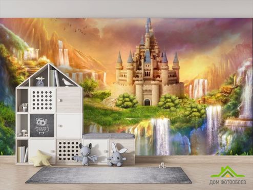 выбрать Фотообои Сказочный замок Фотообои, цвет: «горизонталная, горизонтальная» на стену