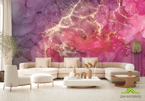 выбрать Фотообои Яркий розовый Fluid art Фотообои Fluid art на стену