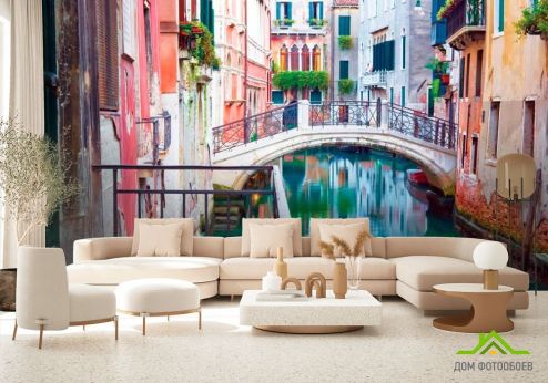 выбрать Фотообои Венецианский мост Фотообои мостик на стену