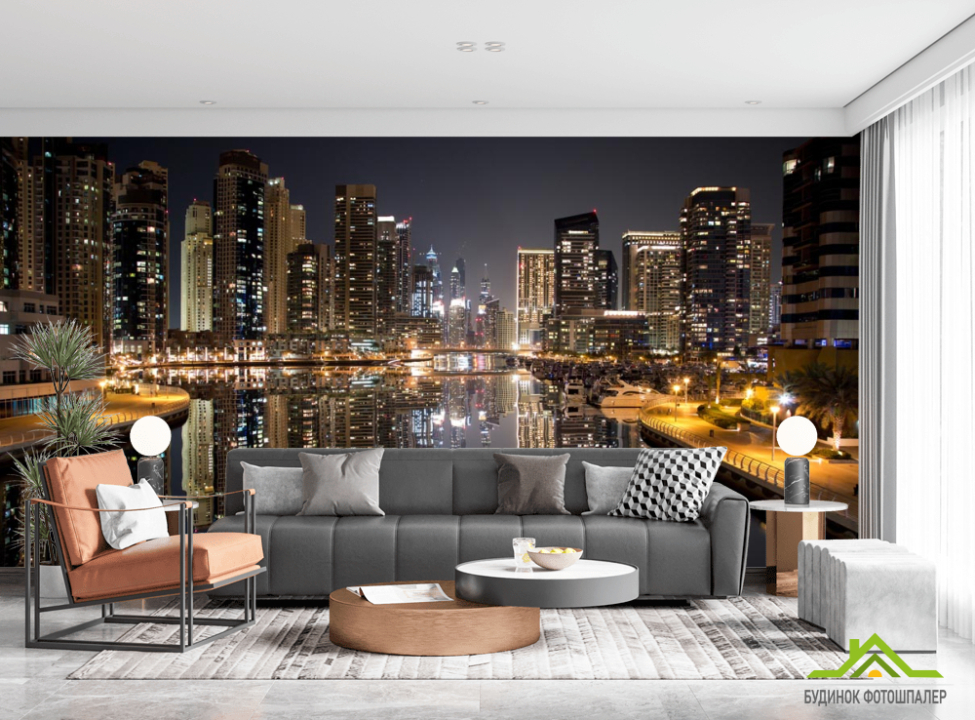 выбрать Фотообои городнад водой вечер Каталог фотообоев на стену
