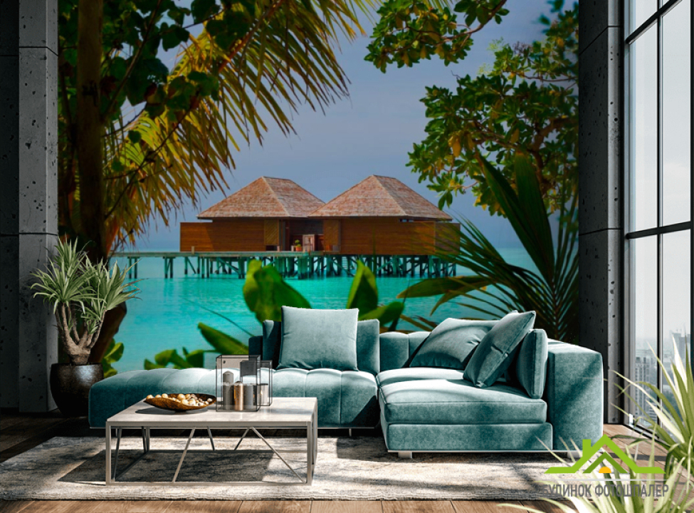 выбрать Фотообои Хижины Фотообои Море на стену