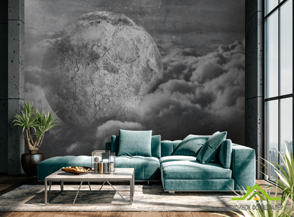 выбрать Фотошпалери сіра місяць Каталог фотошпалер на стіну