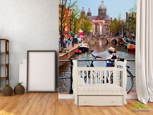 выбрать Фотообои Амстердам Фотообои Фотообои Города: фото, разноцветный  на стену
