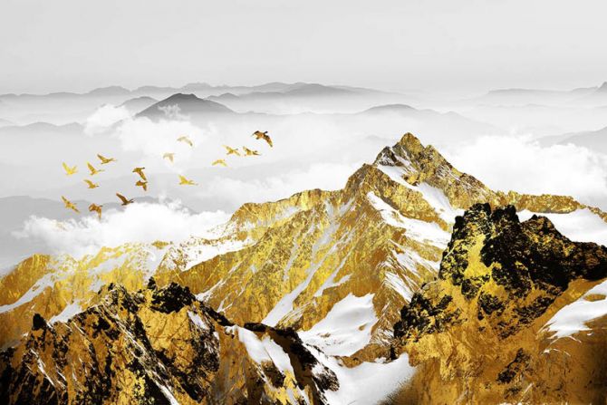 Фотообои Золотые горы
