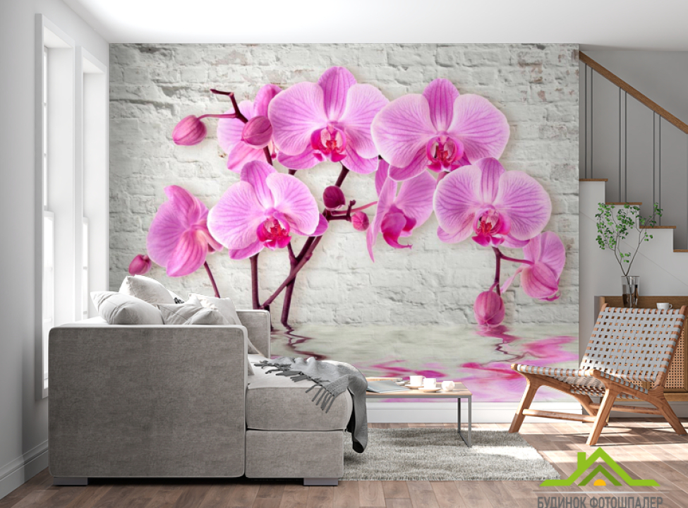 выбрать Фотошпалери 3д орхідея Каталог фотошпалер на стіну