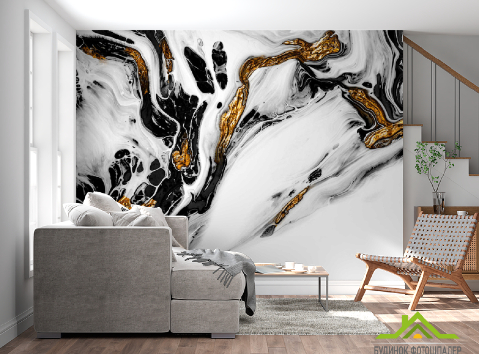 выбрать Фотообои Мраморный флюид Фотообои Fluid art на стену