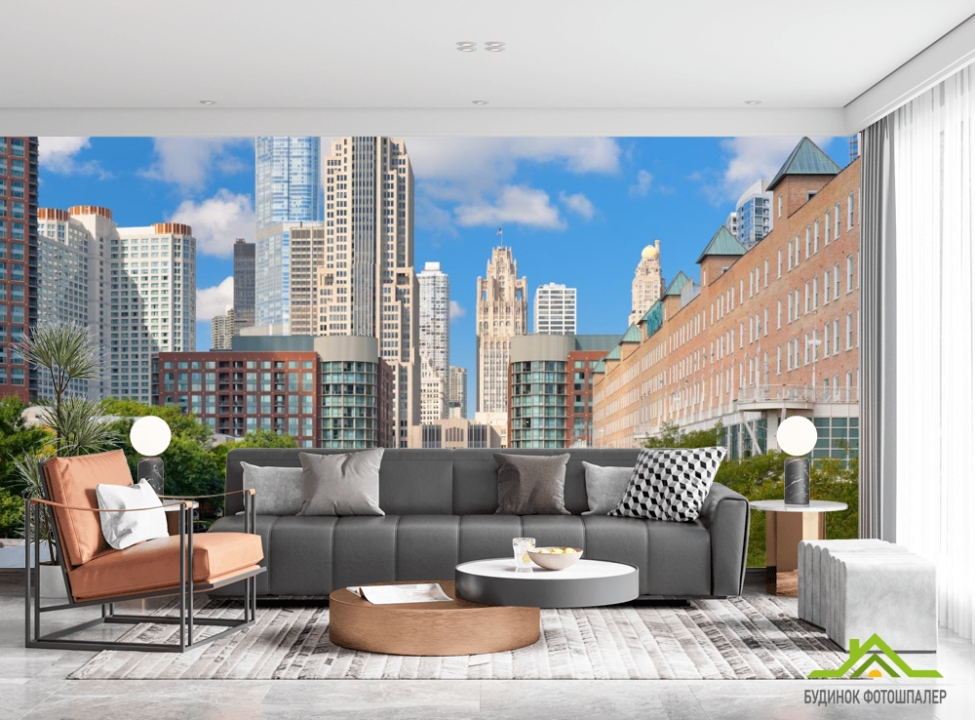 выбрать Фотообои Skyline Чикаго Каталог фотообоев на стену
