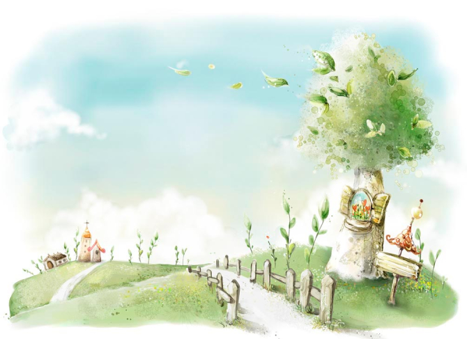 Фотообои Улочка к церкви