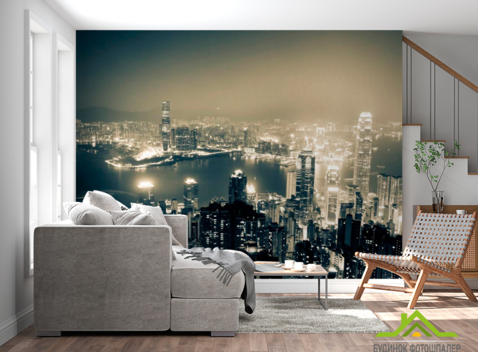 выбрать Фотошпалери Місто вода ніч Фотошпалери Сучасний місто на стіну