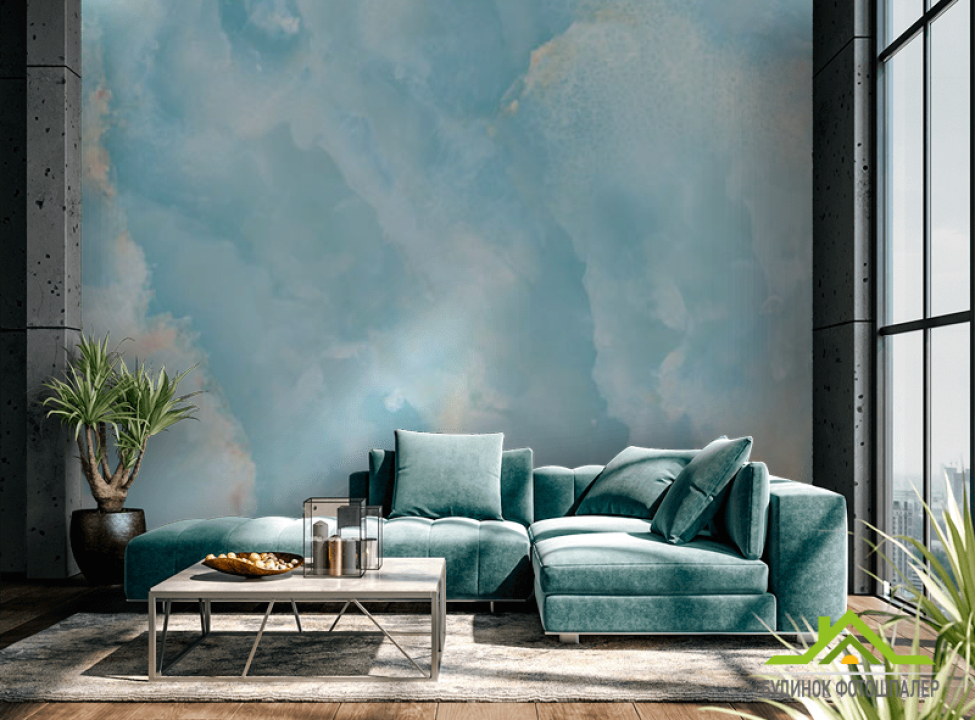 выбрать Фотошпалери блакитний мармур Каталог фотошпалер на стіну