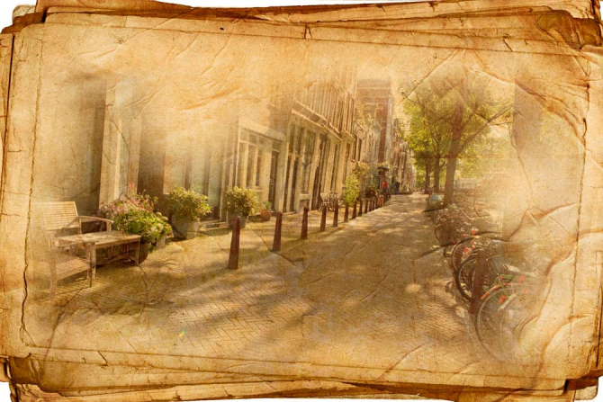 Фотообои Винтажная улица