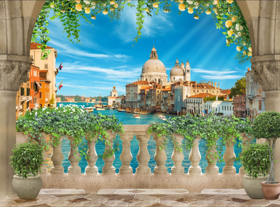 выбрать Фотошпалери Вид з балкона на Венецію Каталог фотошпалер на стіну