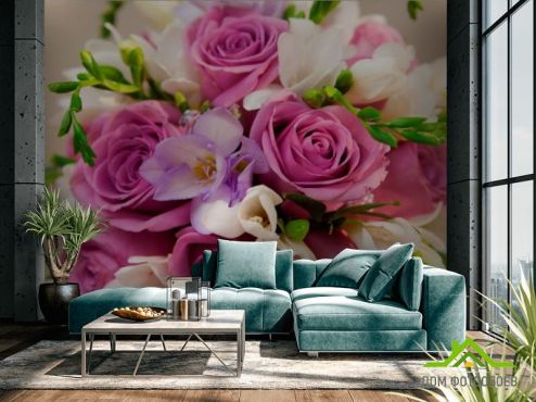 выбрать Фотообои Букет роз Фотообои Фотообои Цветы: горизонталная, горизонтальная, фото ориентация на стену