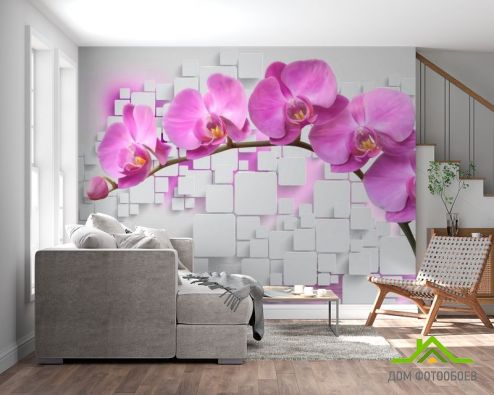 выбрать Фотообои Орхидеи Фотообои 3D фотообои: рисунок  на стену