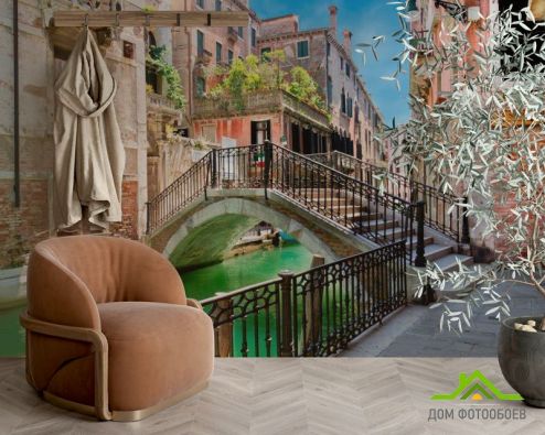 выбрать Фотообои Мост в Венеции Фотообои Фотообои Города: фото, разноцветный  на стену